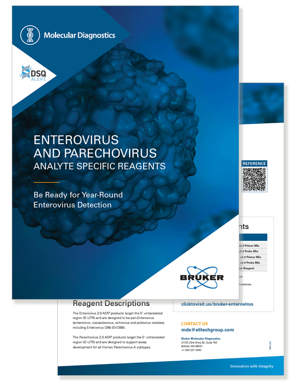Front and Back cover of Enterovirus Info Sheet